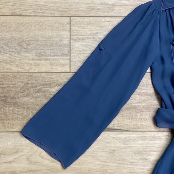 Vintage Miss‎ Ashlee Sheer Midi Dress Romantic Twee - Picture 4 of 13